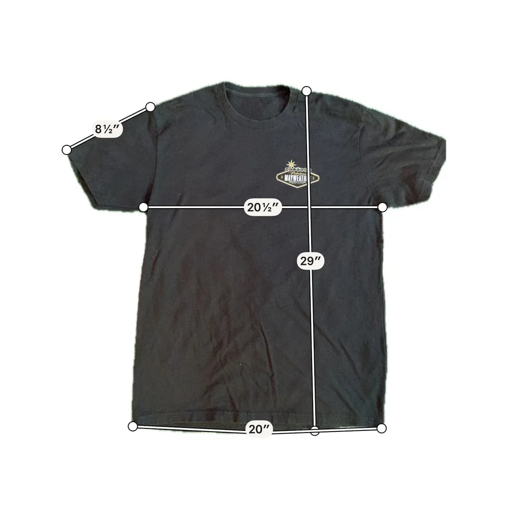 Mayweather Boxing Fitness‎ 2021 Convention T-Shirt Mens Black Las Vegas 50-0 Tee
